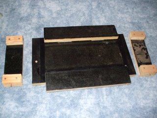 The mould fully opened out